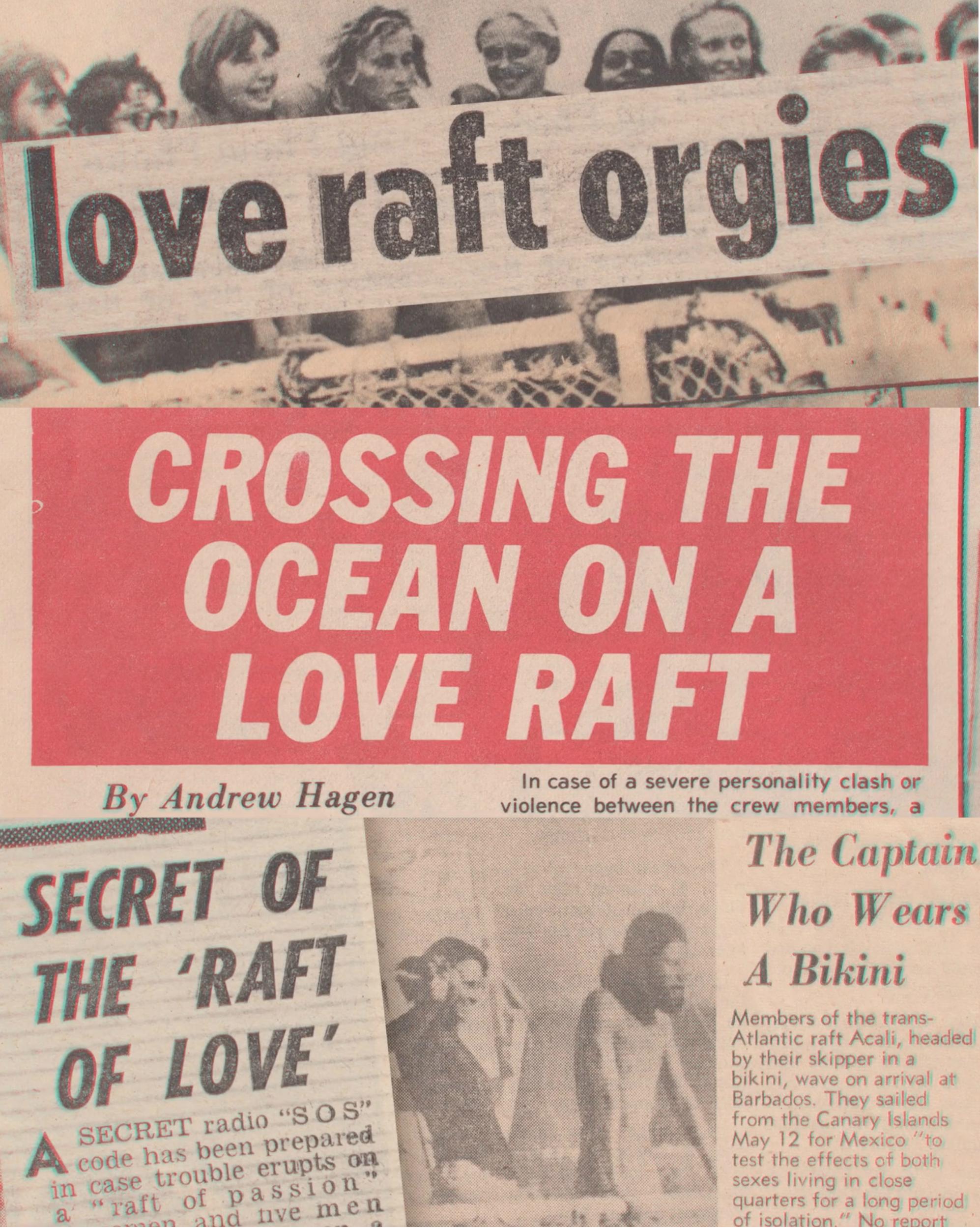 A selection of the tabloid press coverage of the experiment (Fasad)