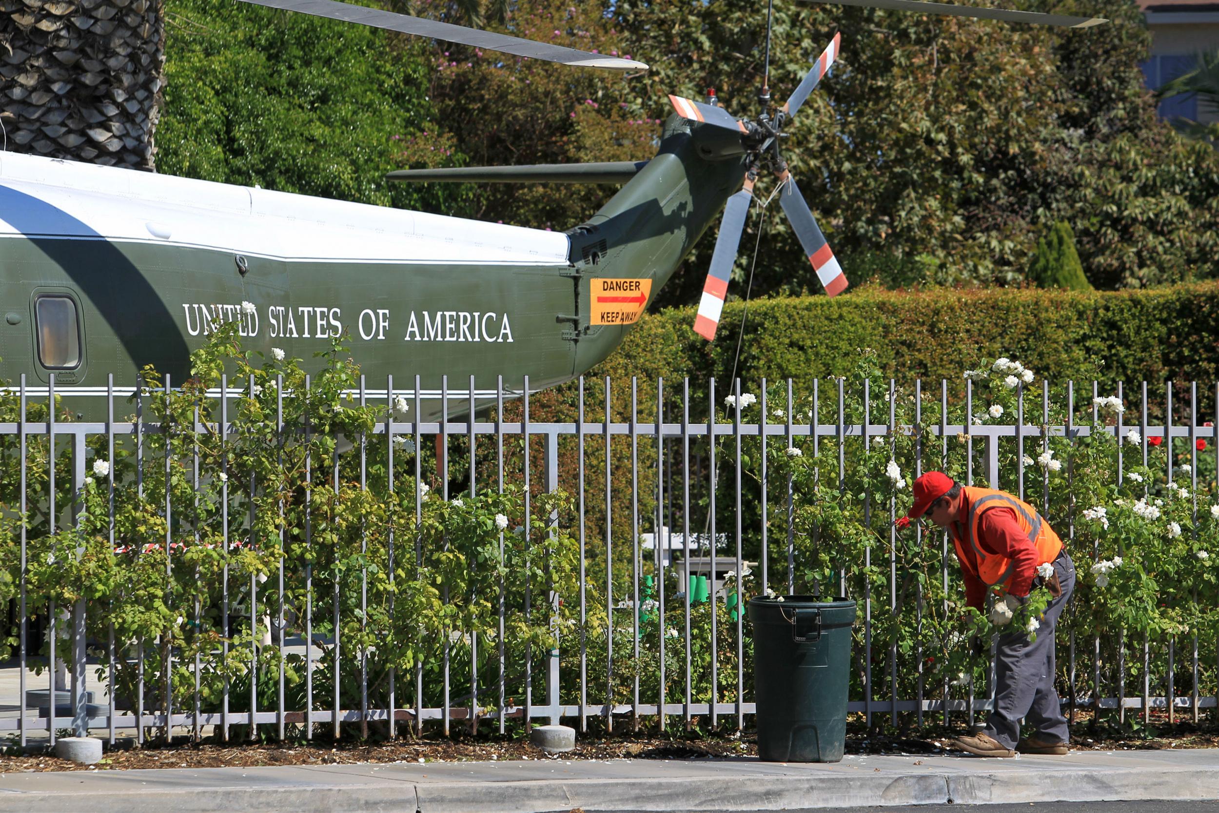 The army helicopter that flew Richard Nixon from the White House following his 1974 resignation