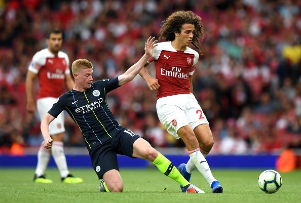 De Bruyne's only appearance this season came against Arsenal on the opening day