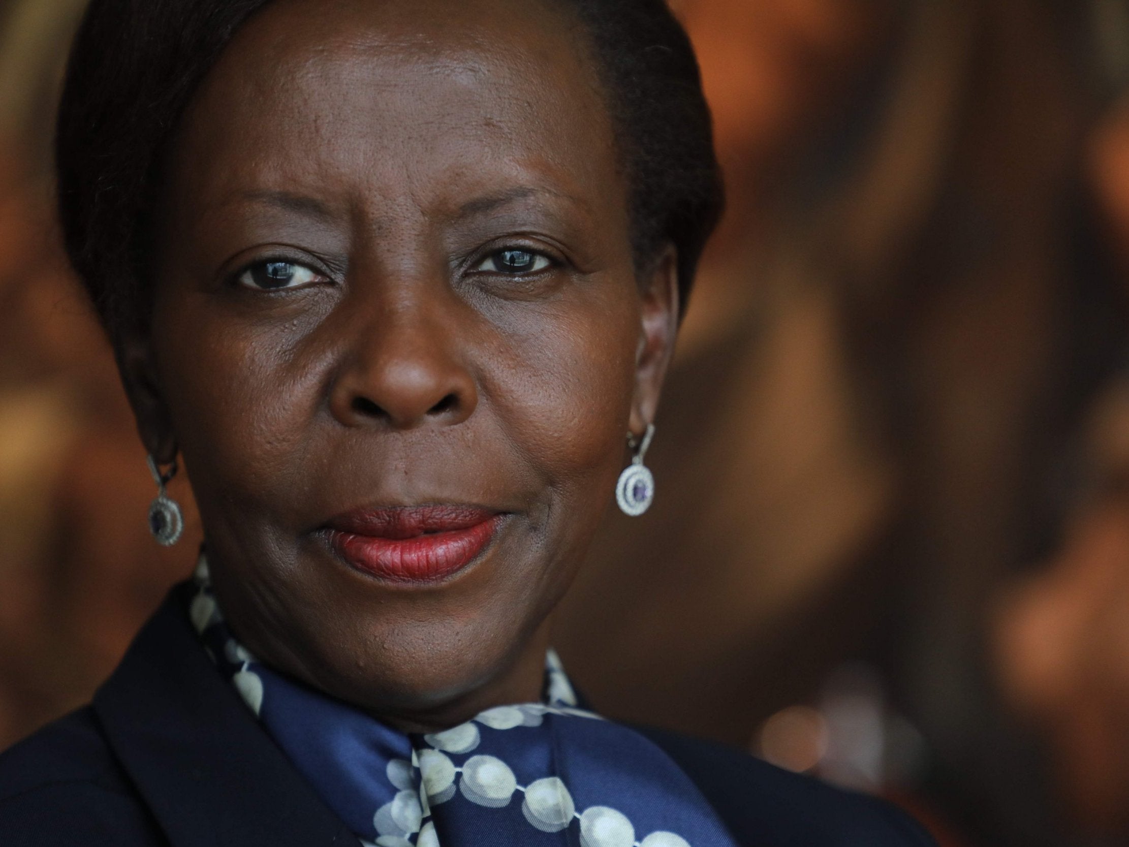 Rwanda Foreign Affairs Minister, Louise Mushikiwabo is the newly appointed head of the International Organisation of la Francophonie (OFI) (Photo by Ludovic MARIN / AFP)LUDOVIC MARIN/AFP/Getty Images