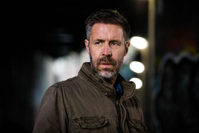 Paddy Considine as Gabe Waters fails to break the TV copper mould