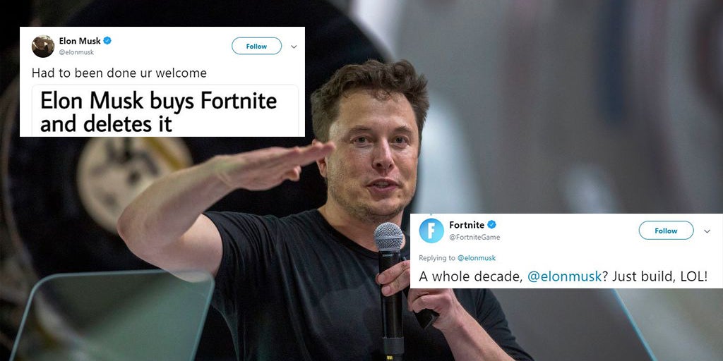 elon musk trolls fortnite by joking that he bought and deleted the game indy100 - the guy who made fortnite