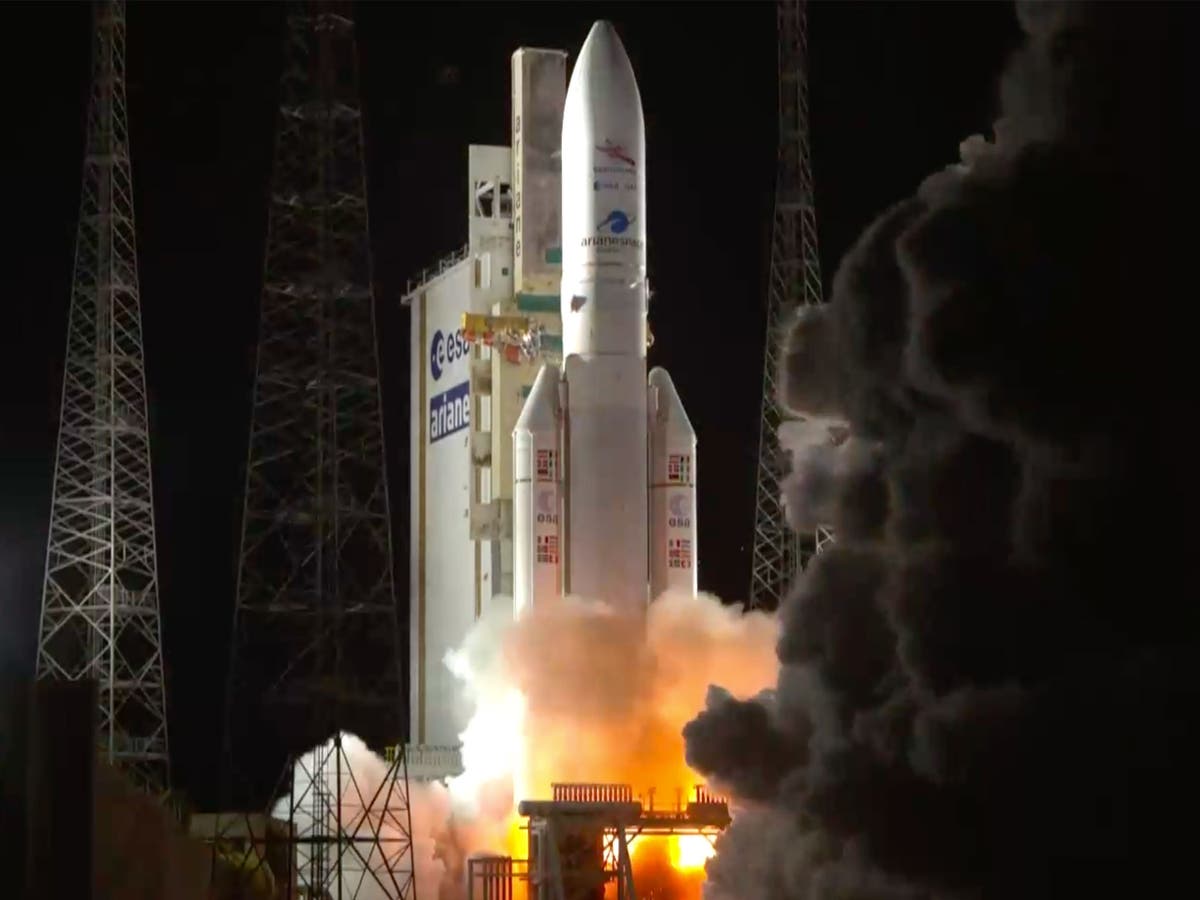 BepiColombo: British-built rocket blasts off on Mercury mission