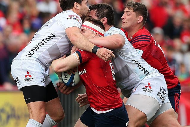 Cipriani's high-tackle on Rory Scannell earned him a straight red card