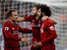 Salah on target for Liverpoool in awkward win against Huddersfield