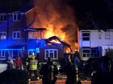 Woman dies after 'gas explosion' rips through North London home