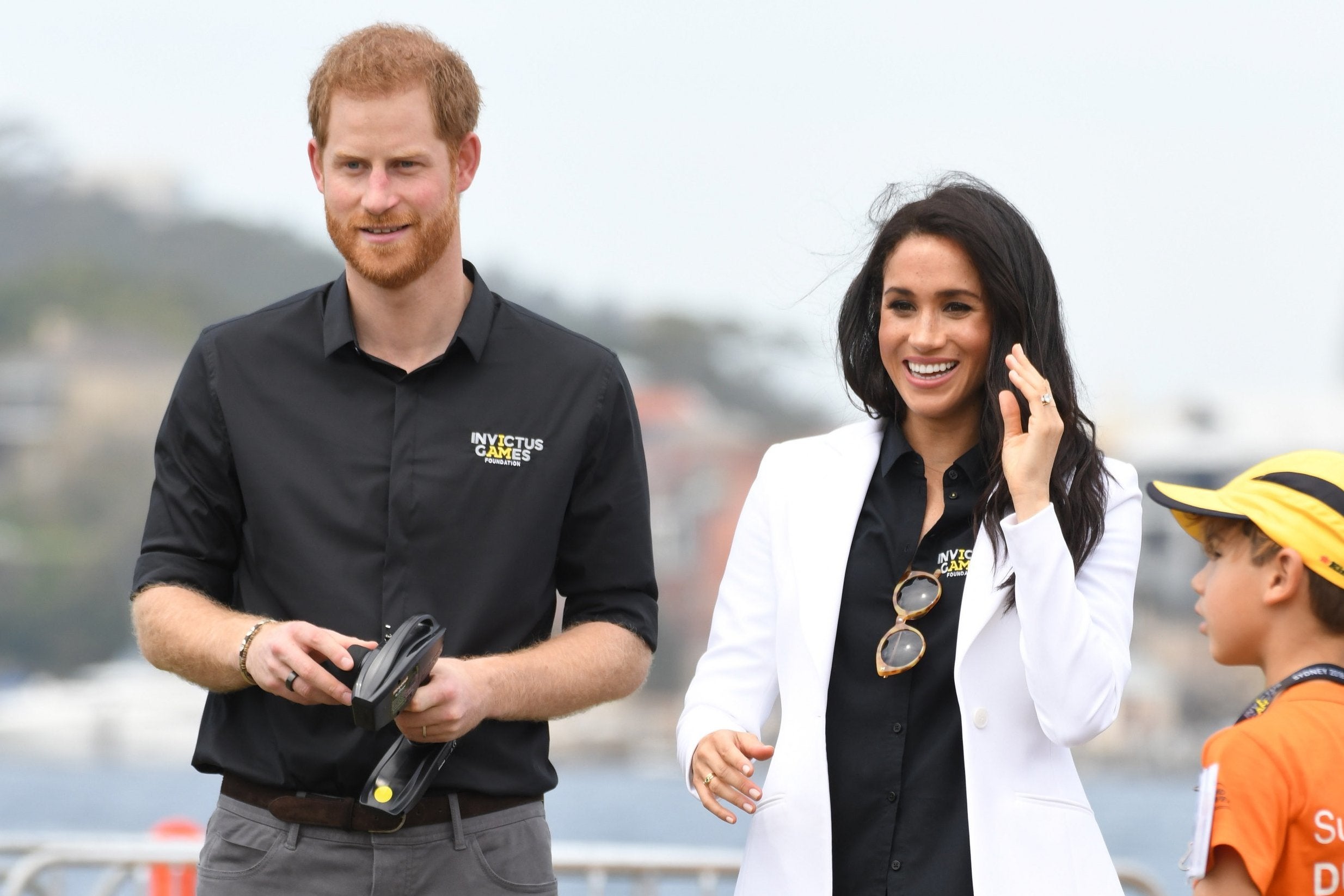 The royal couple pictured at the Invictus Games on Saturday.