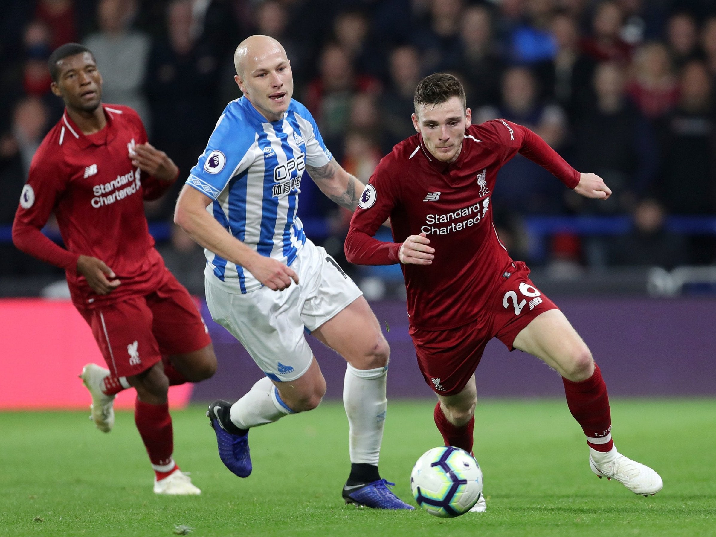 Liverpool squeezed past Huddersfield