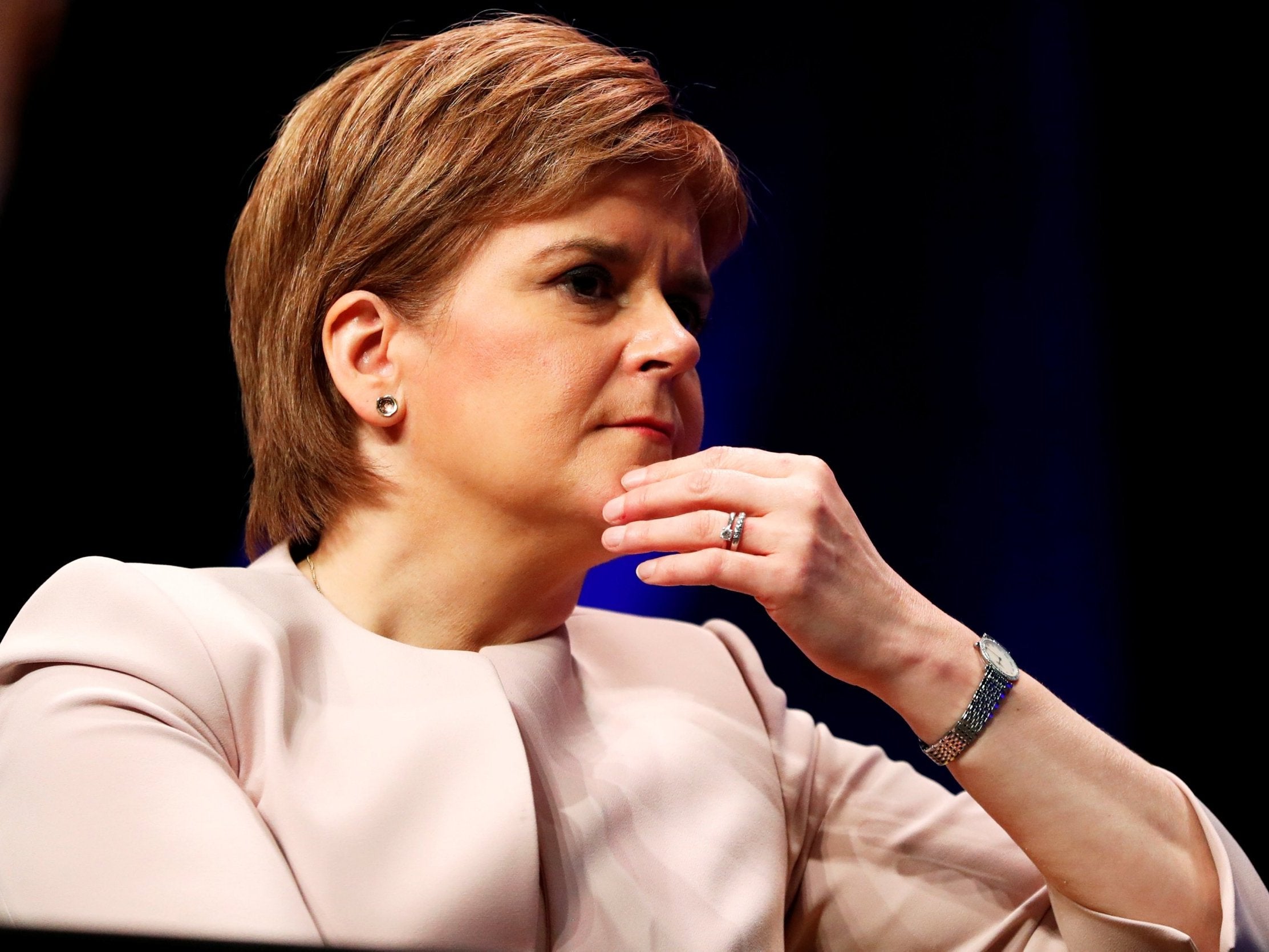 Ms Sturgeon was set to speak at conference opening