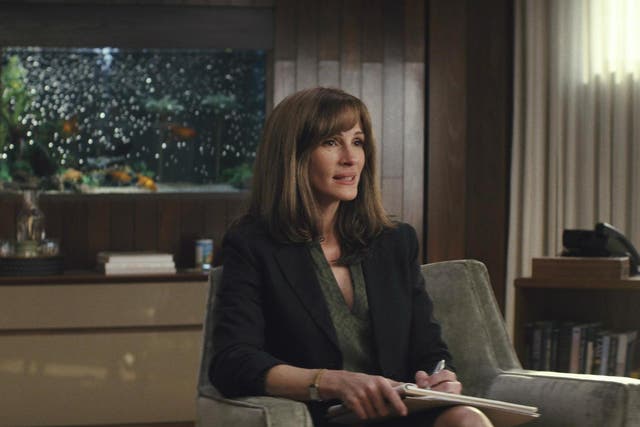 In 'Homecoming', Julia Roberts plays Heidi, a counsellor helping soldiers rehabilitate back into society