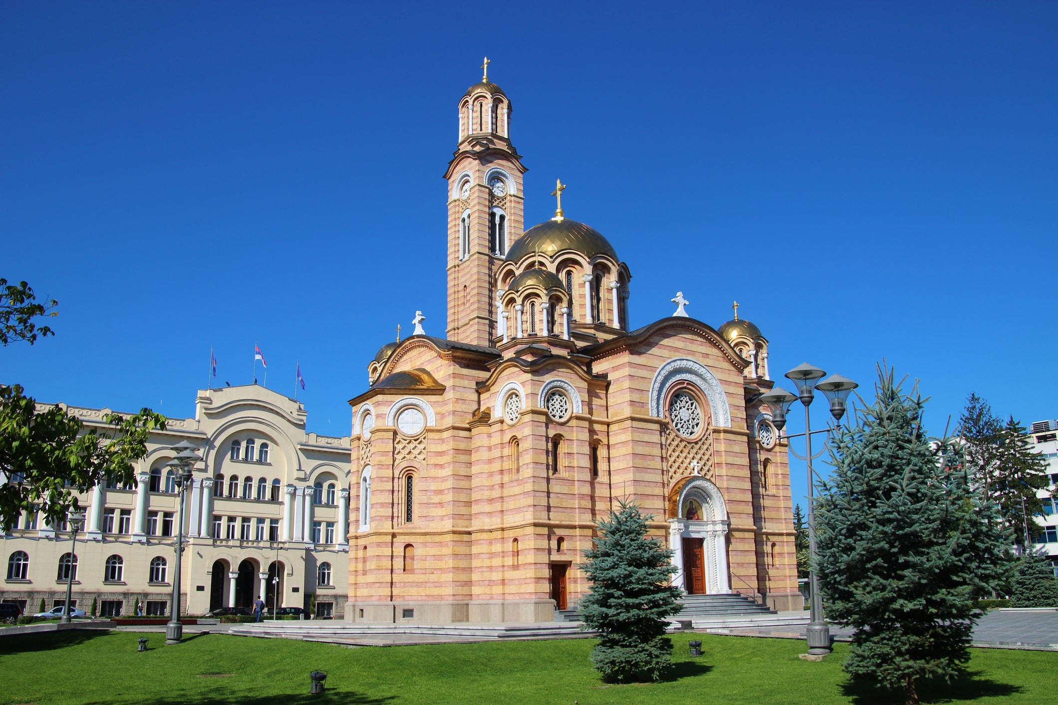 The cathedral in Banja Luka, Bosnia and Herzegovina