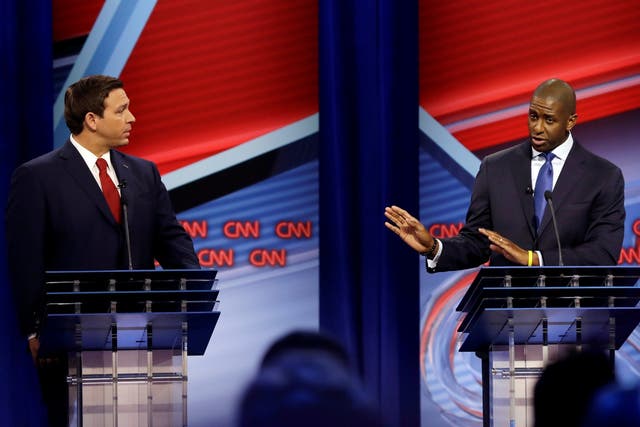 The two met on Sunday evening for their first debate