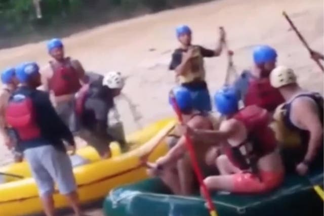 Four Americans at a stag party were among the five victims of a white water rafting trip in Costa Rica.