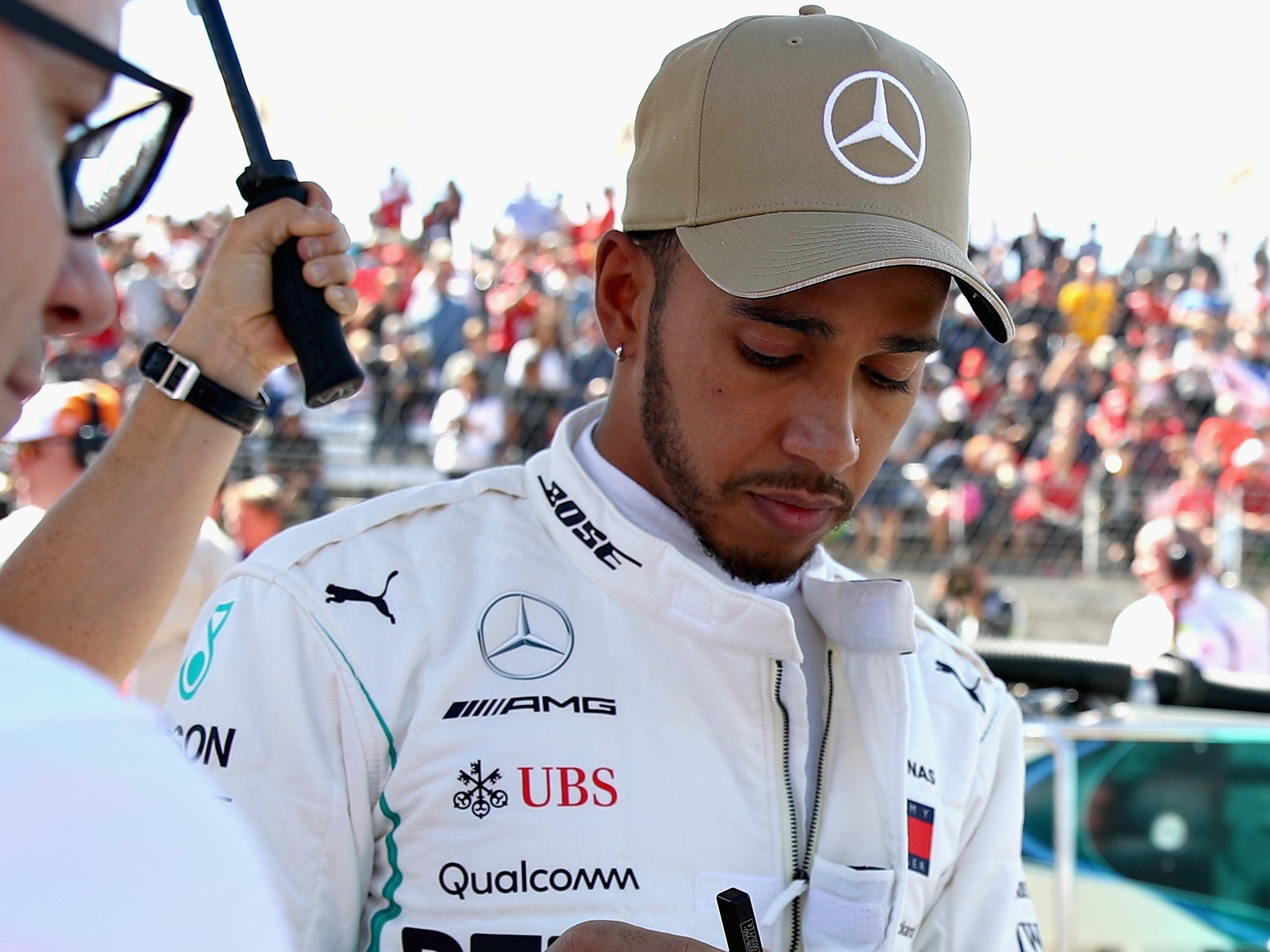 Hamilton started on pole but was unable to clinch a fifth title