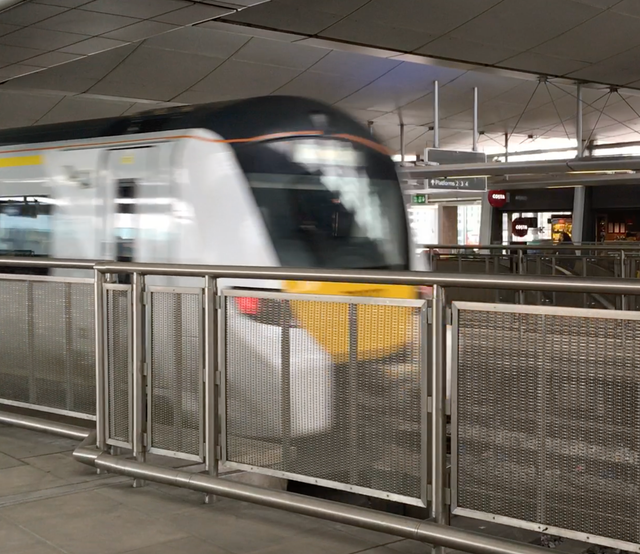 Rare treat: Thameslink train at Blackfriars Station in central London, at the heart of the new timetables on GTR