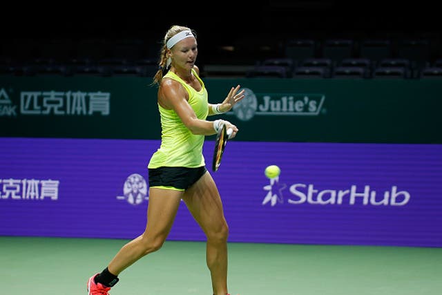 Kiki Bertens defeated Wimbledon Champion Angelique Kerber in Singapore