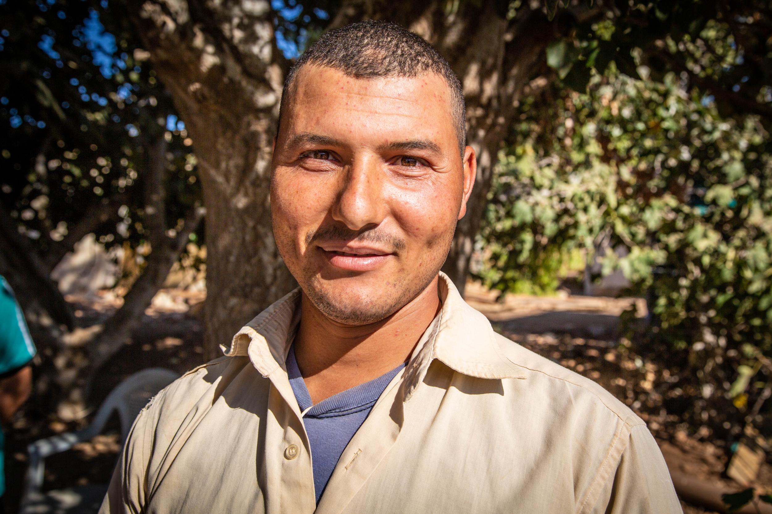 Mohammed, from Egypt, says half the farm hands had to be let go as business was struggling