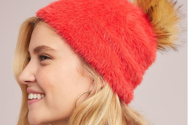 Our fluffiest pick is the Torri Pommed Beanie from Anthropologie