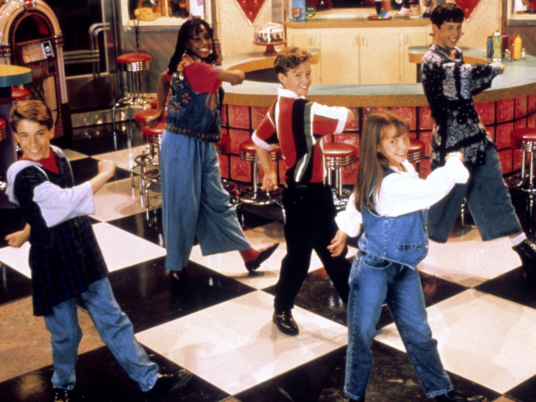 Britney Spears and Justin Timberlake (second and third from left) cut their teeth on Mickey Mouse Club