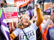 Thousands of women bring Glasgow ‘to standstill’ in equal pay dispute