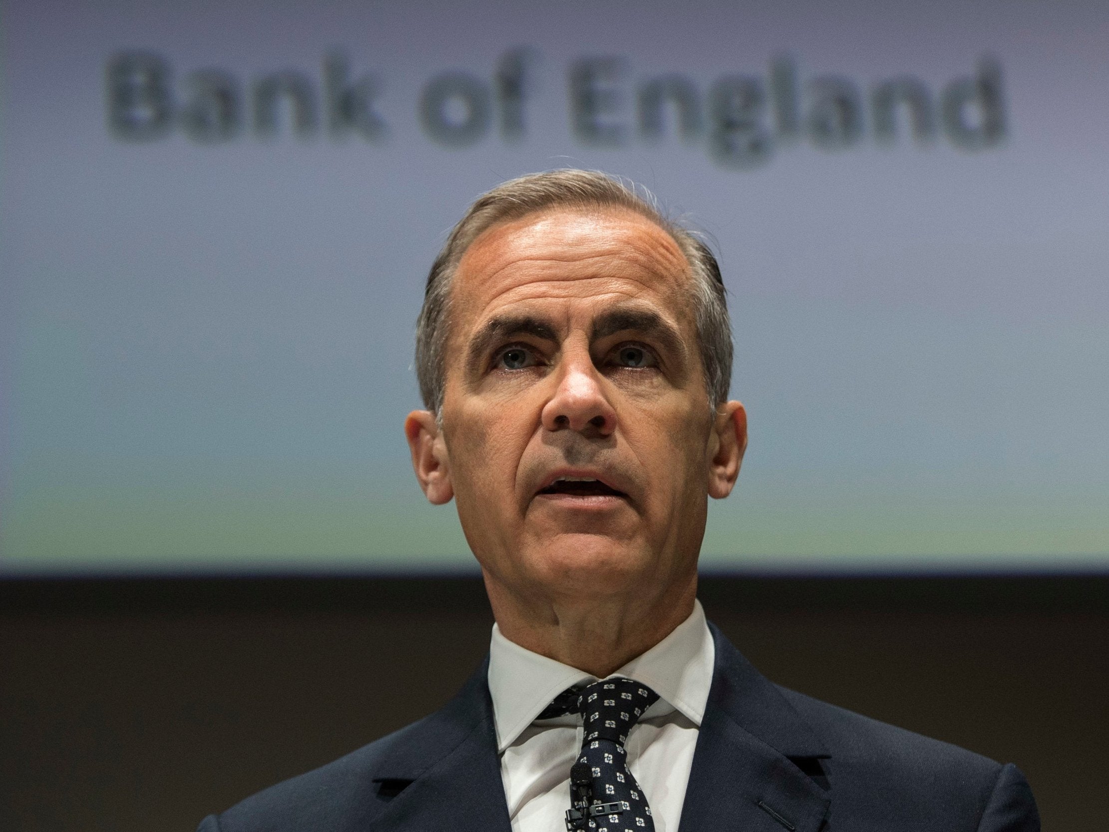 Carney made the speech at a press conference