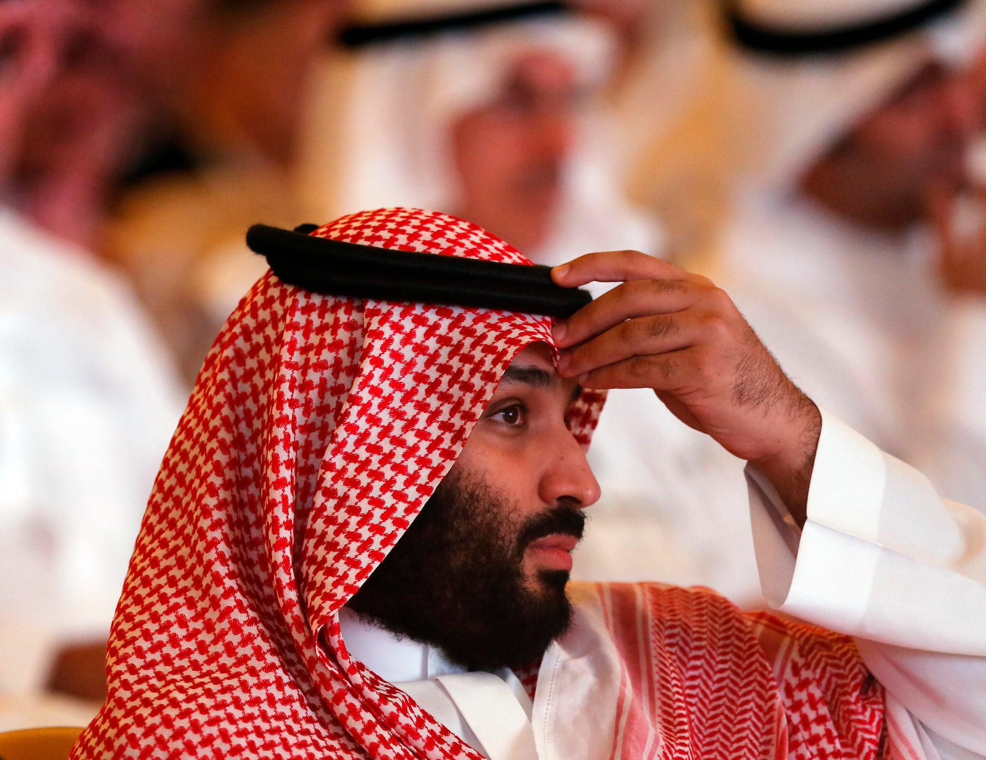 Saudi Crown Prince, Mohammed bin Salman, attends the Future Investment Initiative conference, in Riyadh, Saudi Arabia, on Tuesday