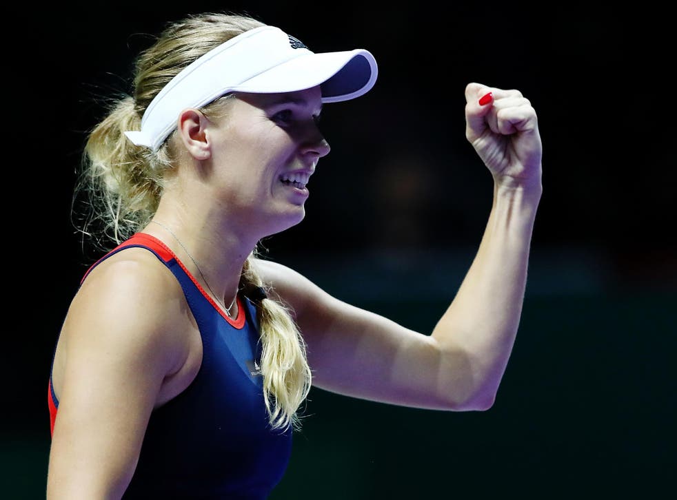 Caroline Wozniacki beat Petra Kvitova in three sets