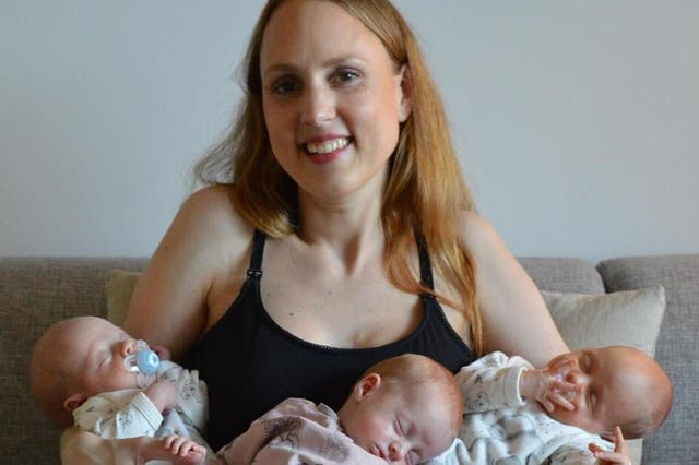 Mum of triplets shares post-baby progress photo