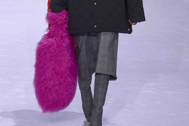 Balenciaga had some fun with the trend on the runway
