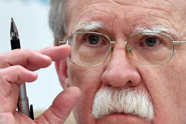 US National Security Adviser John Bolton warned officials in Moscow he considered Russian interference "intolerable." 