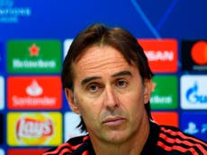 Lopetegui says he will be in charge for Madrid’s El Clasico with Barca