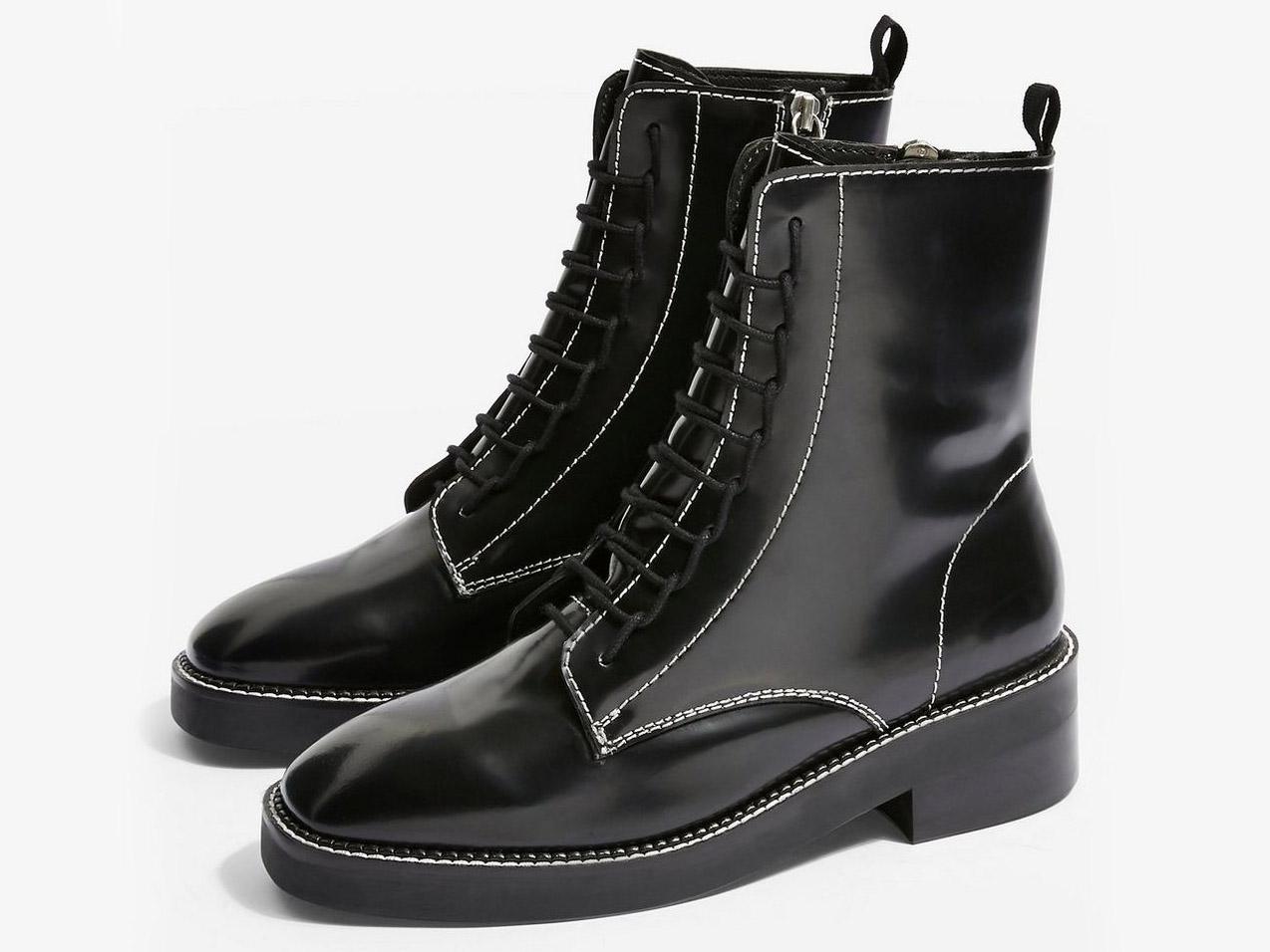 Topshop artist outlet lace up boots