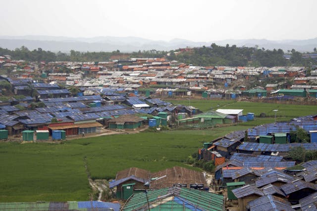General view of the refugee camps outside Cox's Bazar, Bangladesh, which house more than 700,000 people who have fled Myanmar since August 2017