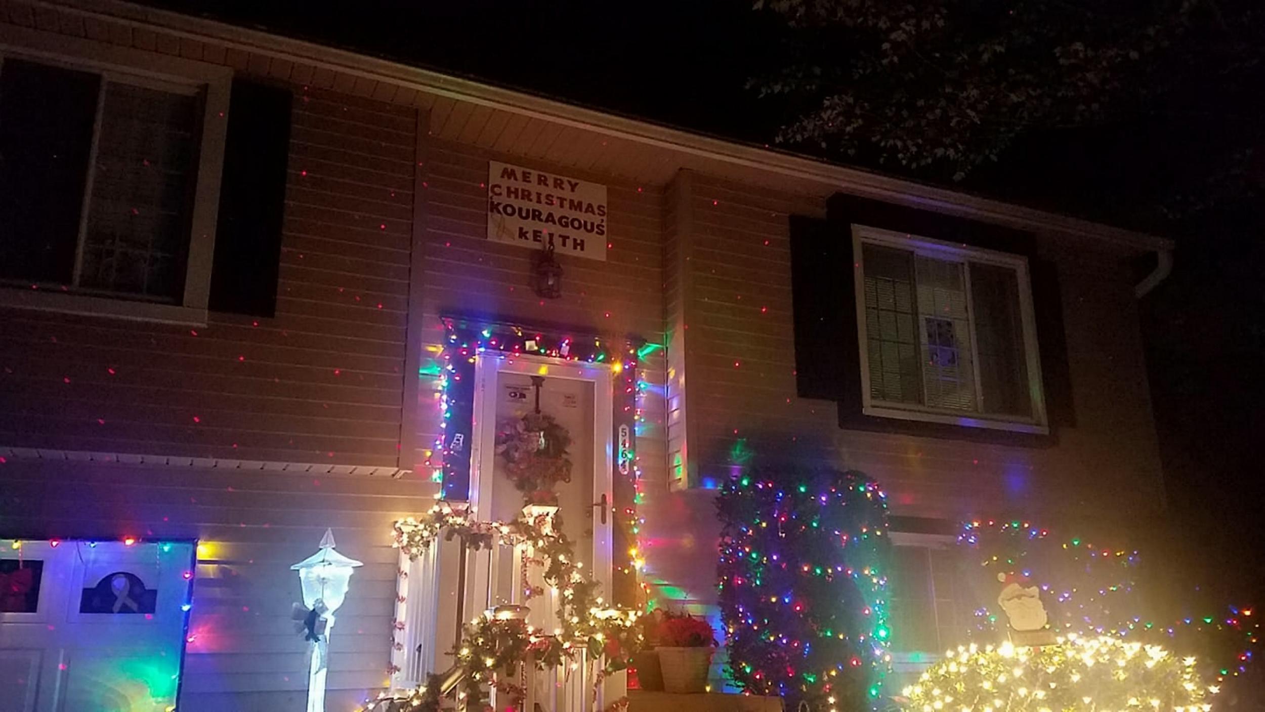 All the neighbours decorated their homes (SWNS)