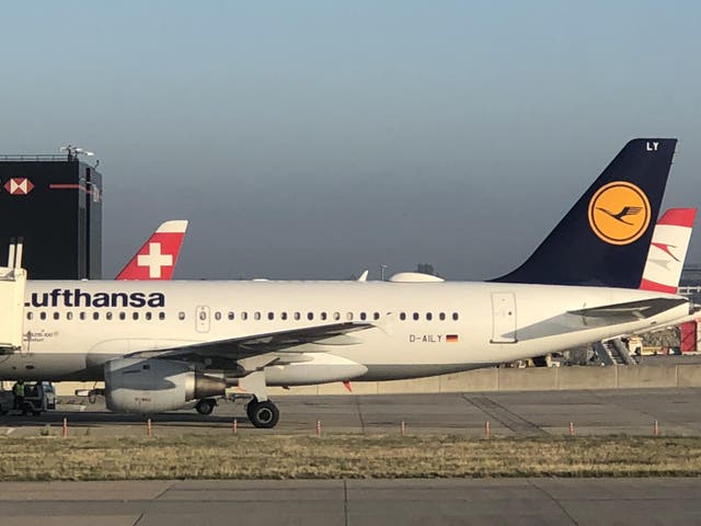 No entry? A Lufthansa aircraft at Heathrow