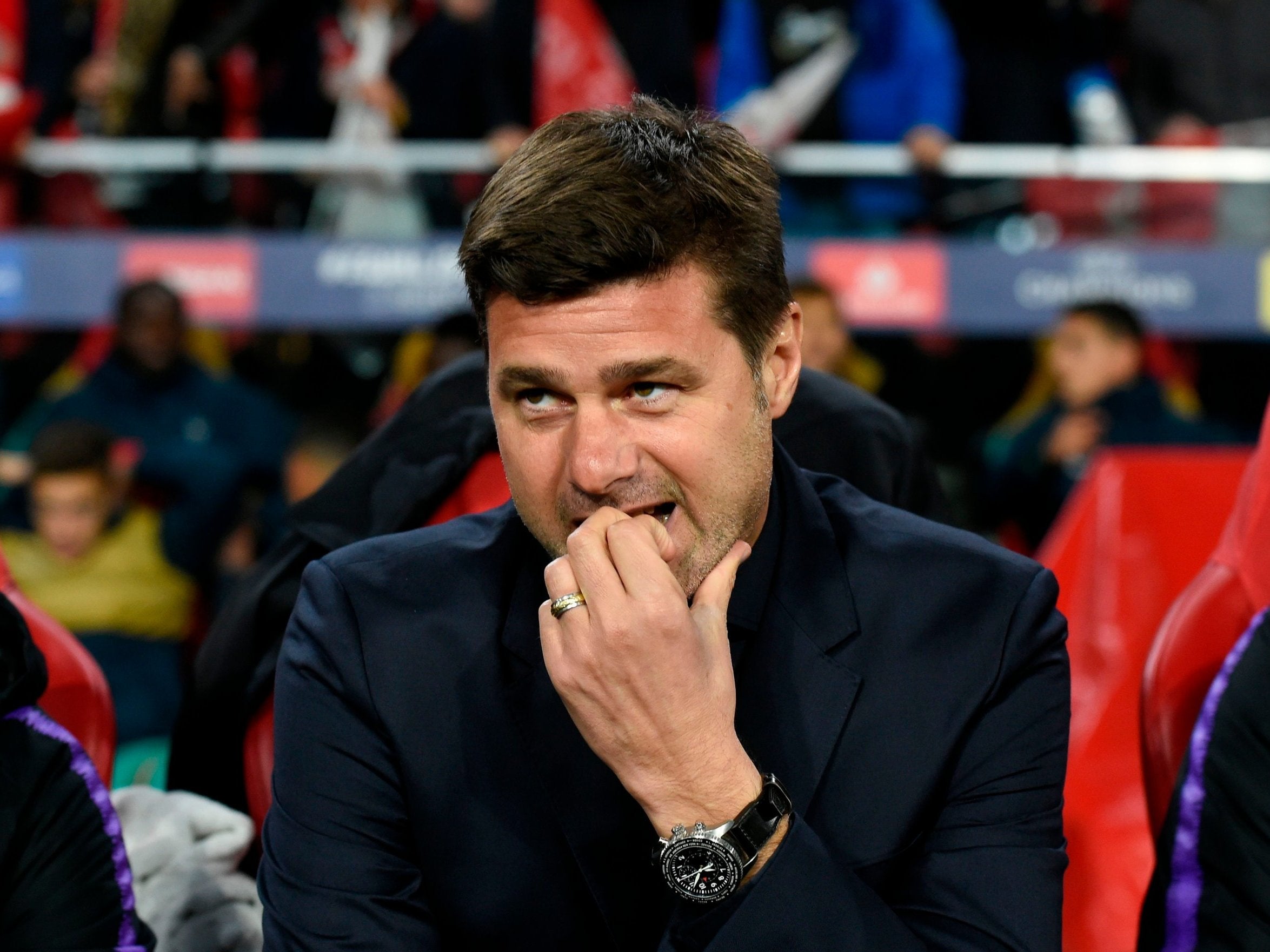 Mauricio Pochettino was left frustrated as Spurs conceded a late goal