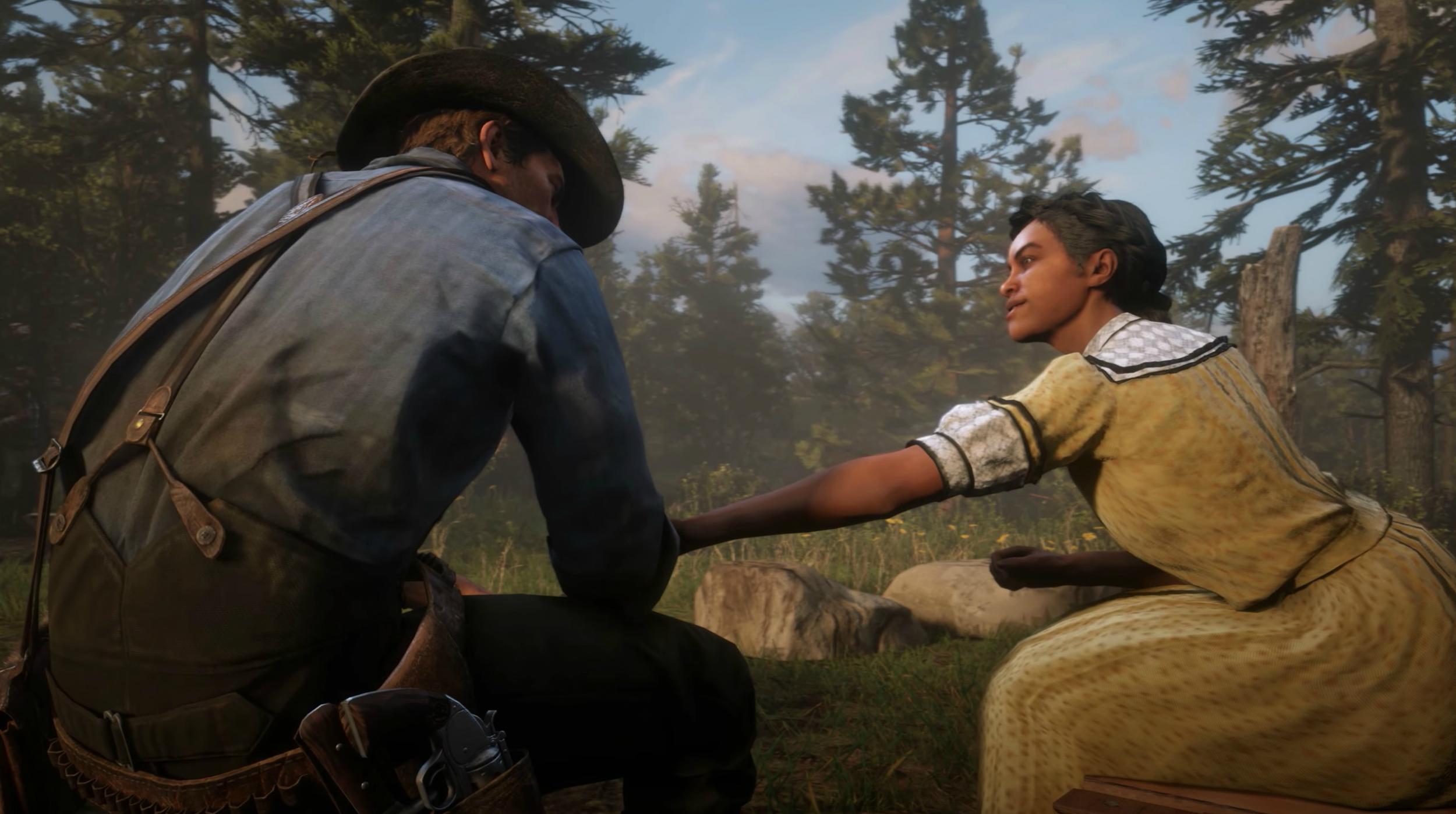 Camp life may be the most compelling and rewarding element of the game (Rockstar Games)