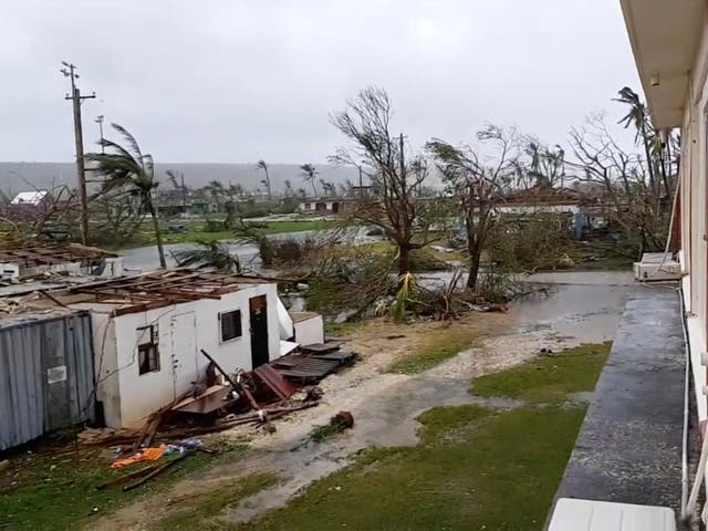 Residents living on the island of Saipan have reported destruction caused by Super Typhoon Yutu