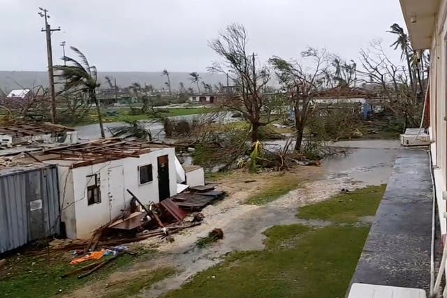 Residents living on the island of Saipan have reported destruction caused by Super Typhoon Yutu