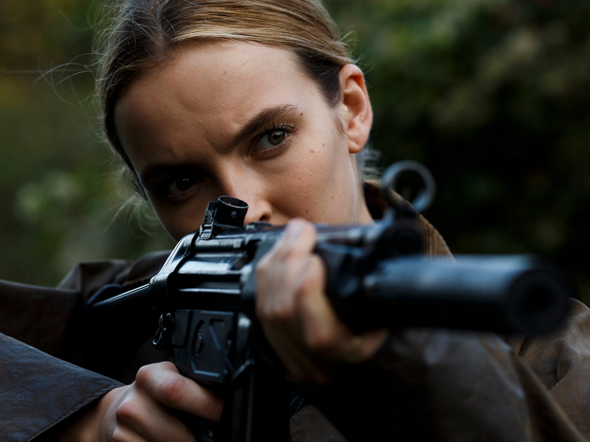 Don’t shoot! Jodie Comer as Villanelle, the assassin in ‘Killing Eve’