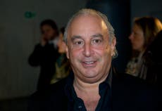 Philip Green tracked down and confronted at luxury US health resort