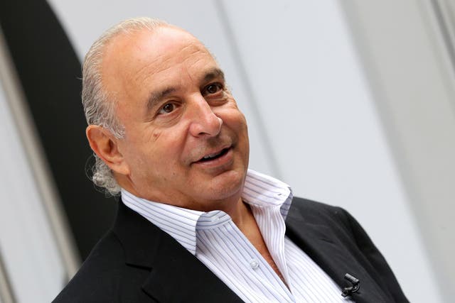 Sir Philip Green denied any allegation of 'unlawful' sexual harassment or racial abuse