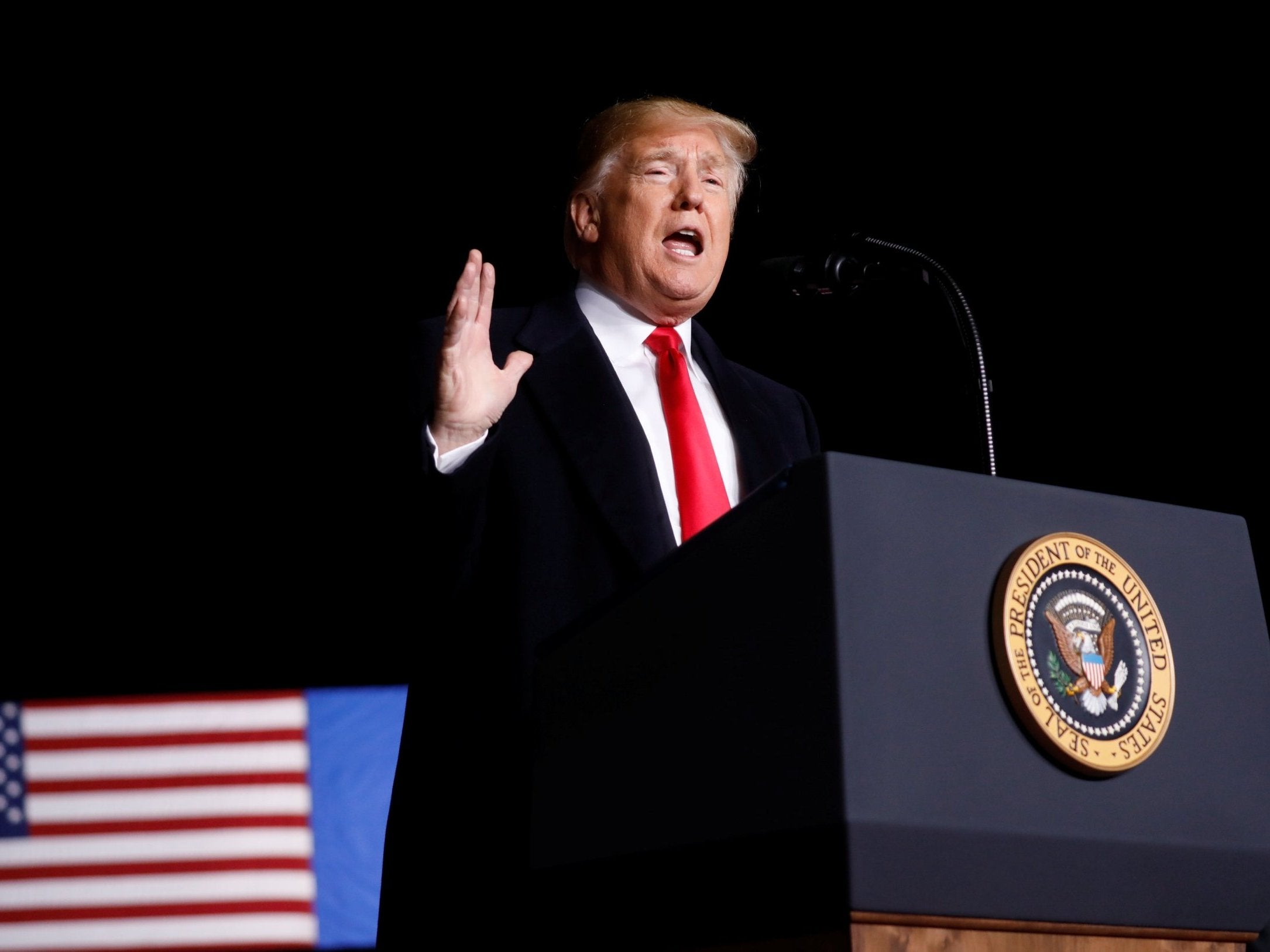 Trump tweeted, 'Mainstream Media must clean up its act, FAST!' after delivering a scripted speech