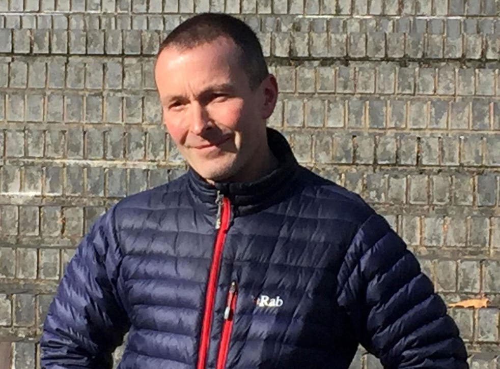 Cyclist Gareth Marshall was left with a string of serious injuries after being pushed under a van by an angry motorist