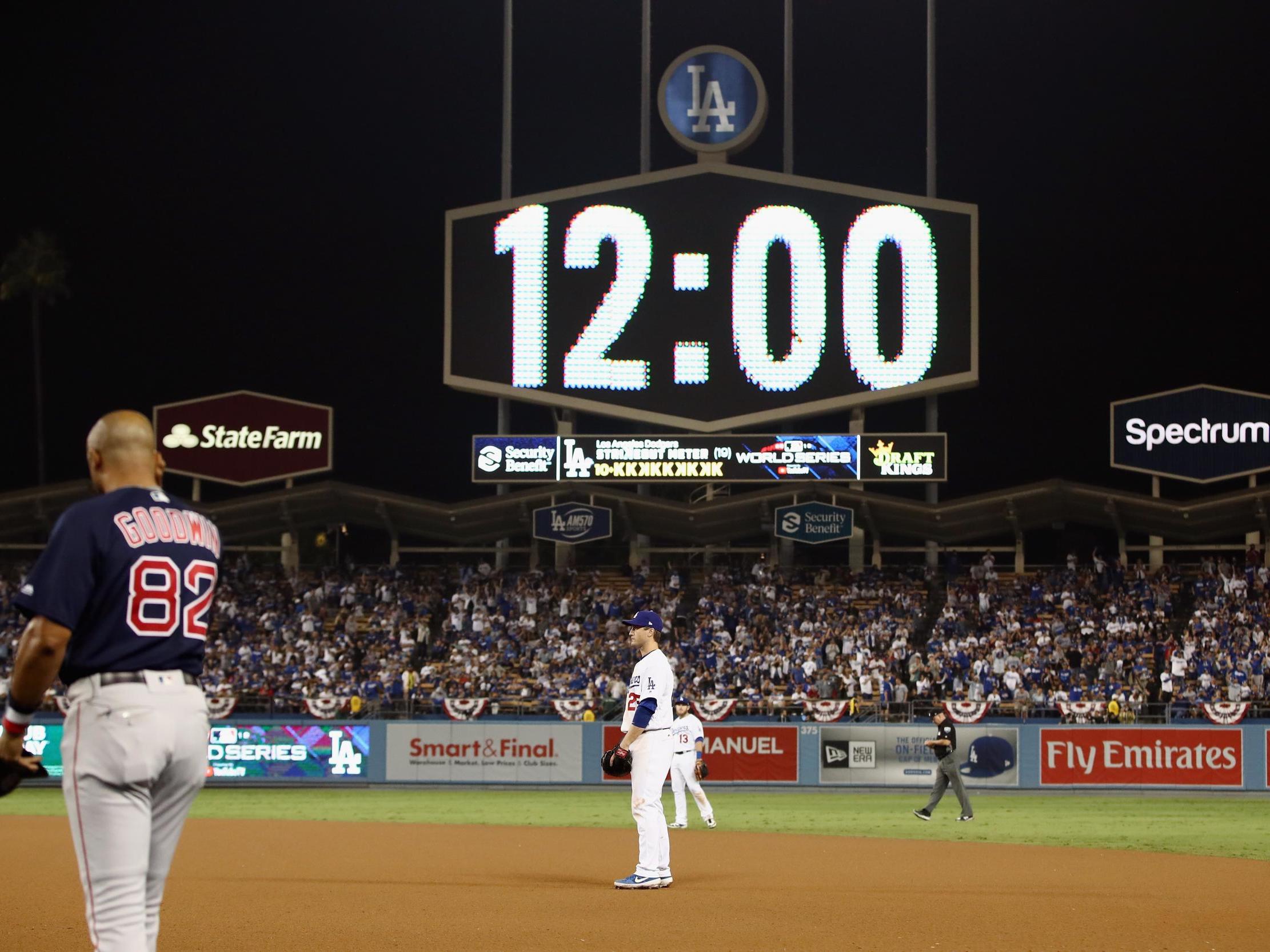 World Series Game 3: Dodgers outlast Red Sox in 18-inning marathon