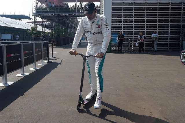 Lewis Hamilton's hopes of securing a fifth title in winning style now look slim