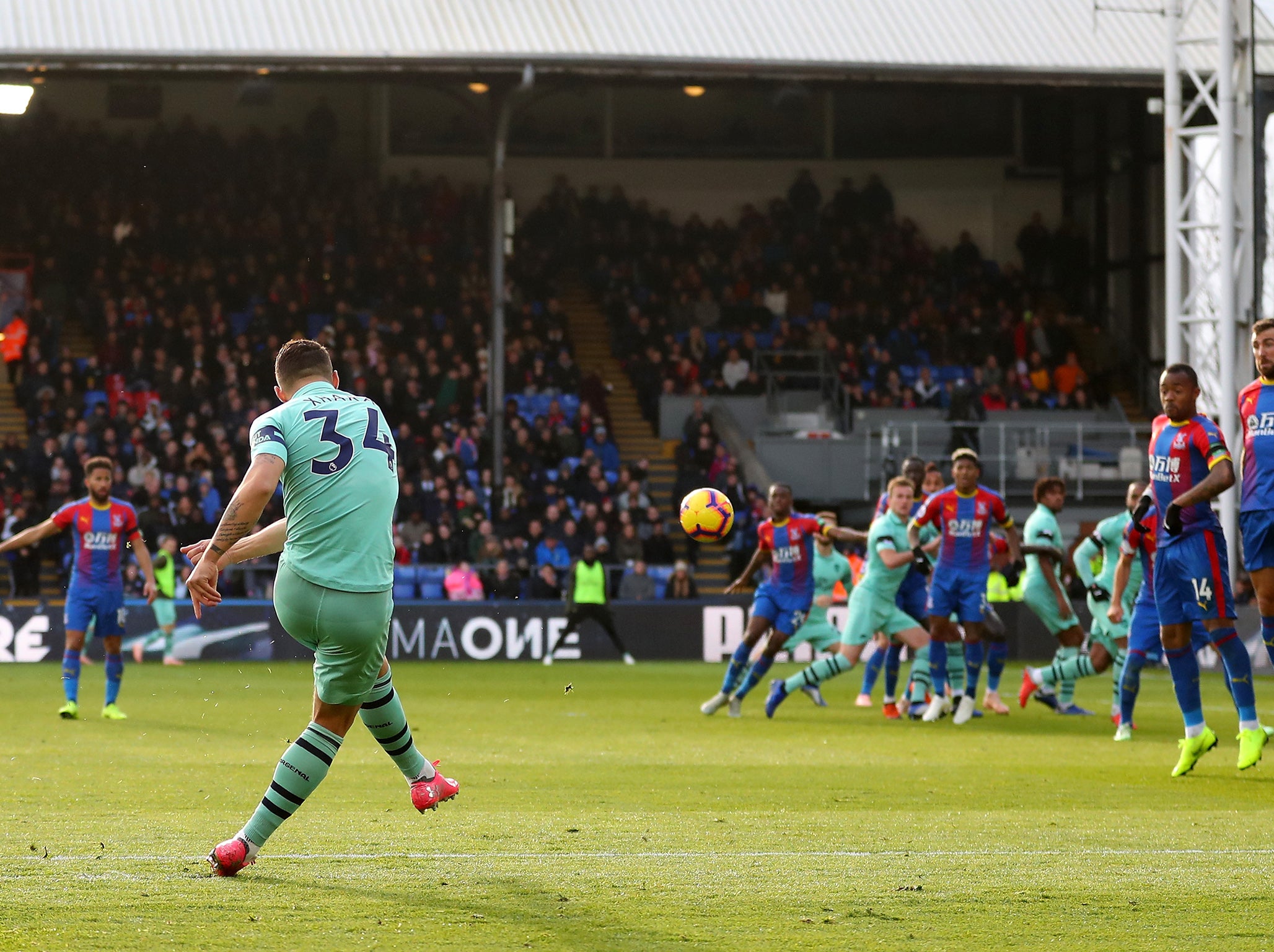 Granit Xhaka curled home a sublime free-kick