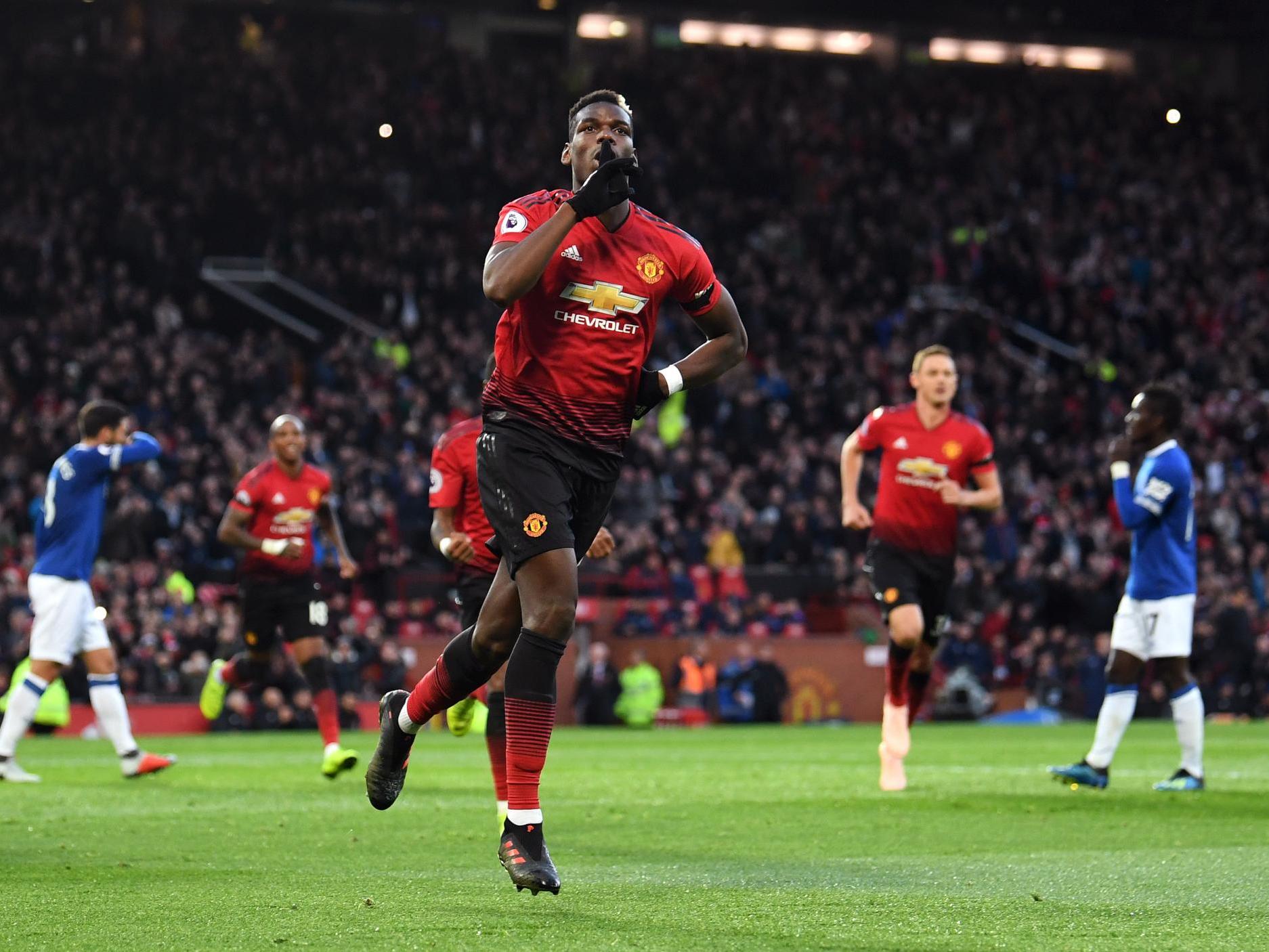 Paul Pogba followed up from his saved penalty to put United ahead