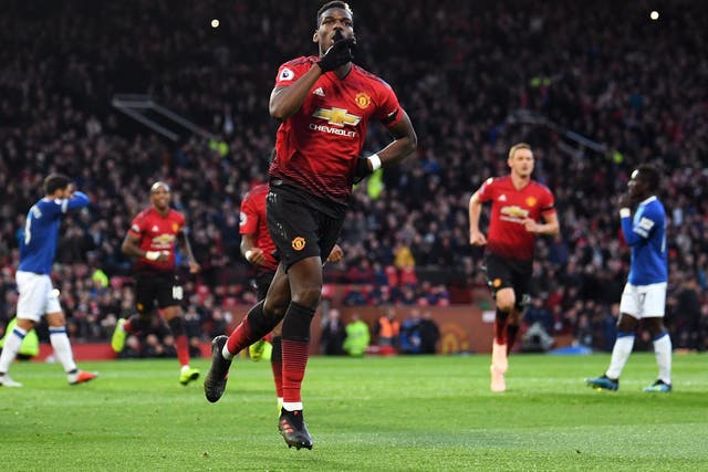 Paul Pogba followed up from his saved penalty to put United ahead