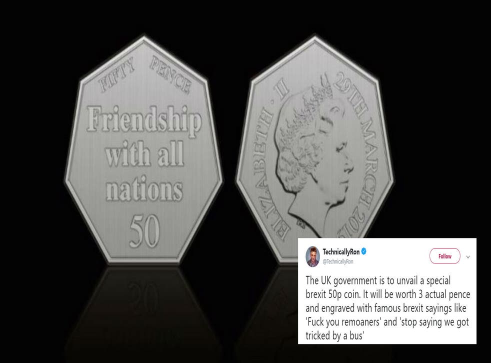 50p Brexit Coin